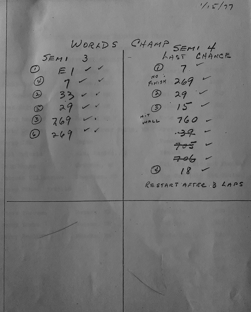 6 Amazing 1977 World Championship Documents Starfire Kids