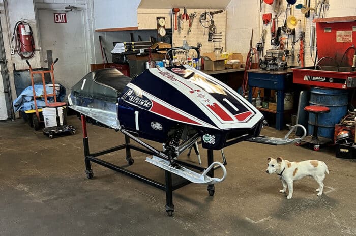 Brad Huling's 1977 440 Polaris SnoPro.